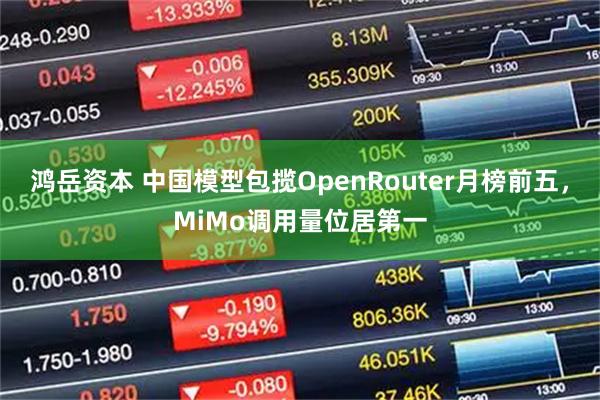 鸿岳资本 中国模型包揽OpenRouter月榜前五，MiMo调用量位居第一